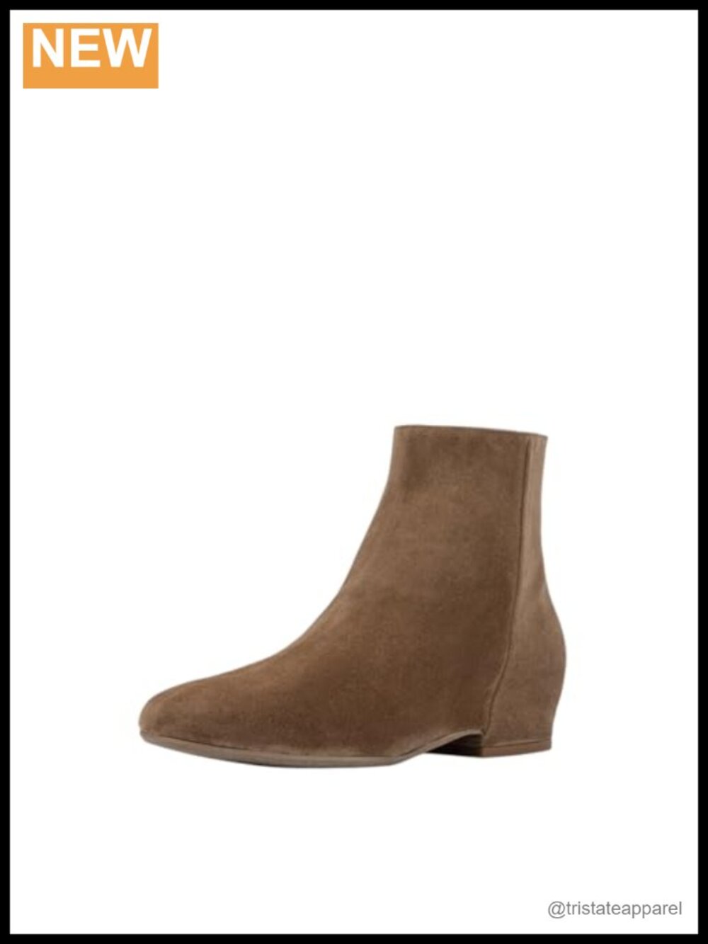 Aquatalia Ulyssa Ankle Booties Block Heel Leather Zip Water Resistant